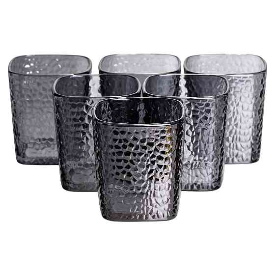 Глечик 1.8 л зі склянками 6 штук по 200 (мл) графин для компоту соку води лимонаду глечик для напоїв Сірий HP-19-38S SBR Київ