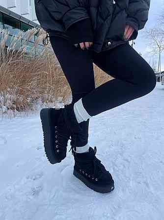 Hengji Угги жіночі HENGJI T39-1 чорні (зима, замша натуральна) (5675) 37 Коломыя