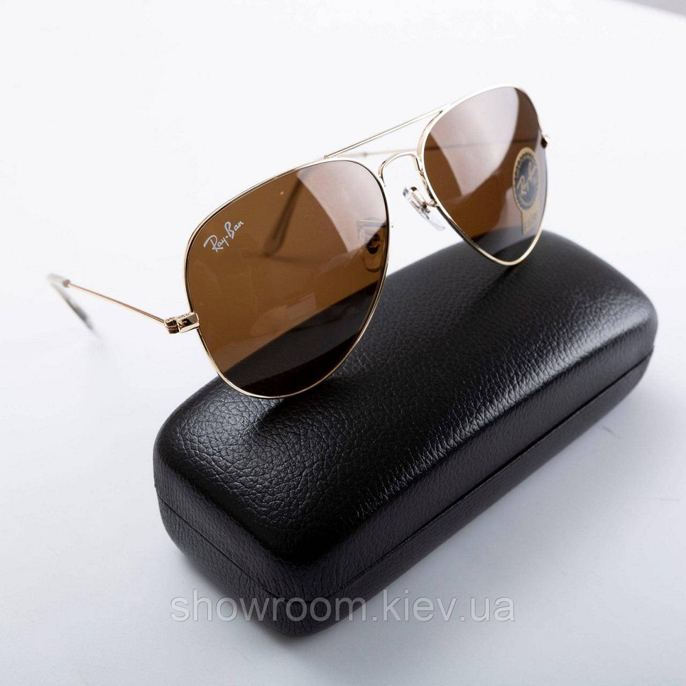 Жіночі сонцезахисні окуляри RAY BAN 3025, 3026 aviator (2916) Київ - фото 6