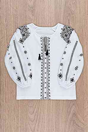 Вишиванка для дівчаток і підлітків, біла топ Київ