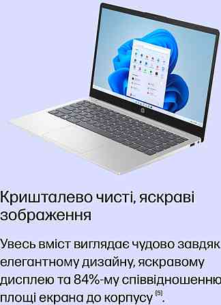 ЗАПАКОВАНИЙ! Ноутбук HP 14-em0022ua (A1VL8EA) Natural Silver. Київ