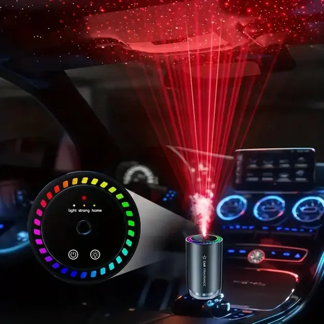 Умный автомобильный ароматизатор с проекцией Aroma 300mAh, 50 мл Коломия - фото 2