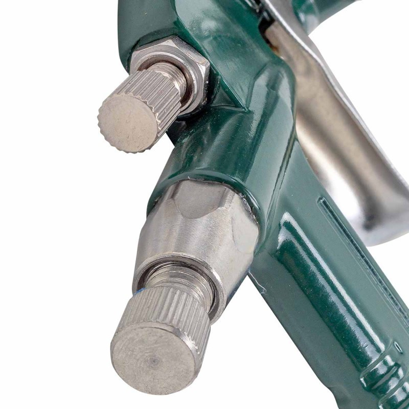 Краскораспылитель мини с боковым метал. бачком (125мл, 0.8мм, 2.0bar, 85-140 л/мин, присоед. резьба 1/4