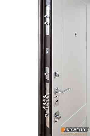 Двери входные, квартирные ABWEHR. Модель 509/520 RAMINA Цвет Бронзовый браш / Белый супермат. Киев