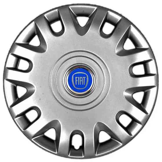 Автомобільні модельні ковпаки R15 Fiat (синій) 333 4шт, SJS, сріблясті Вінниця