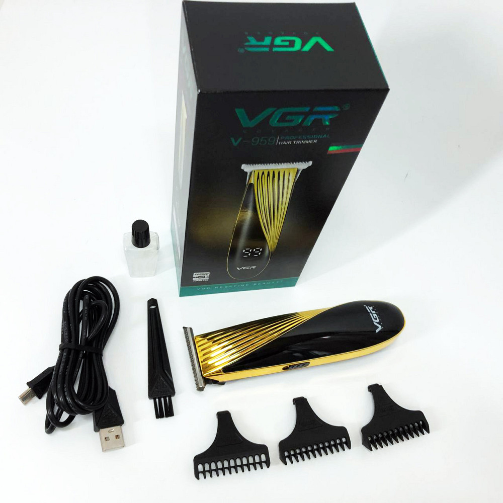 Машинка для стрижки волос с регулируемой насадкой, Универсальная машинка для стрижки головы и бороды QG-43 Львов - изображение 5