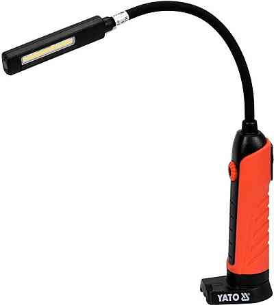 Лампа світлодіодна для майстерні YATO; 3.7 В акумулят. Li-Ion, 2 режими, зарядний USB пристрій [12] Одесса