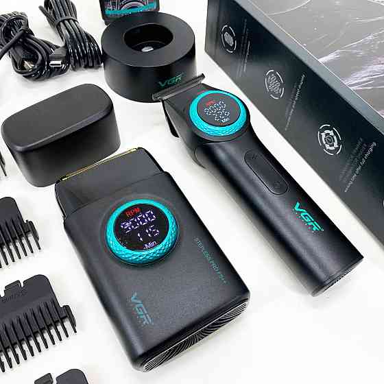 Машинка для стрижки волос и бритья VGR 2 в 1 V-977 V-377, Машинка для стрижки с мощным аккумулятором LZ-57 Львов