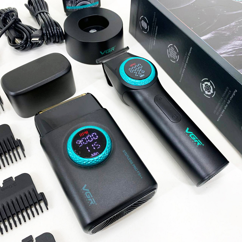 Машинка для стрижки волос и бритья VGR 2 в 1 V-977 V-377, Машинка для стрижки с мощным аккумулятором LZ-57 Львов - изображение 5