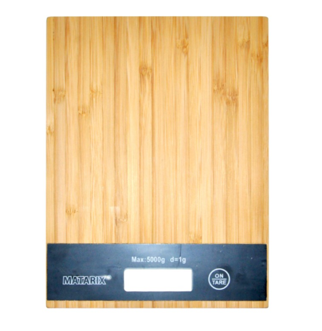 Ваги кухонні MATARIX MX-406 5кг WOOD-13003 на батарейках 2АА Одеса - фото 2