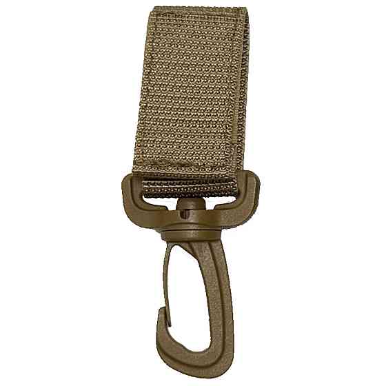 Тактичний підвісний карабін MOLLE Поліамід Койот (пояс ш-50 мм) Київ