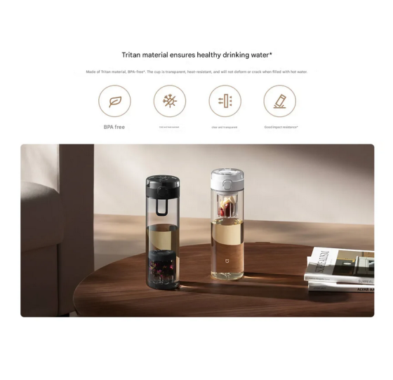Магнитная бутылка для воды и чая Xiaomi Mijia Magnetic Tea Storage Cup Black Одесса