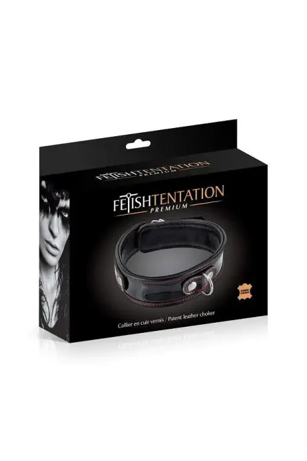 Нашийник Fetish Tentation Premium Patent leathe chocker Львів - фото 3