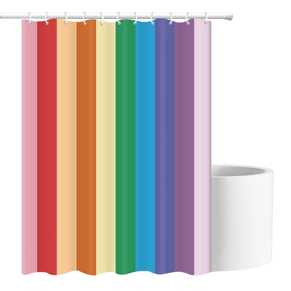 Шторка для ванны из полиэстера водонепроницаемая Bathlux 180x180 см с кольцами, занавеска для ванной комнаты Каменец-Подольский - изображение 3