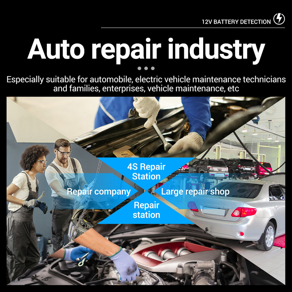 Тестер стану АКБ 12-24 В з ЖК-дисплеєм і зажимами Київ - фото 6