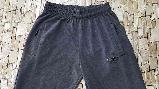 Мужские зауженные трикотажные штаны под манжет BMW Киев