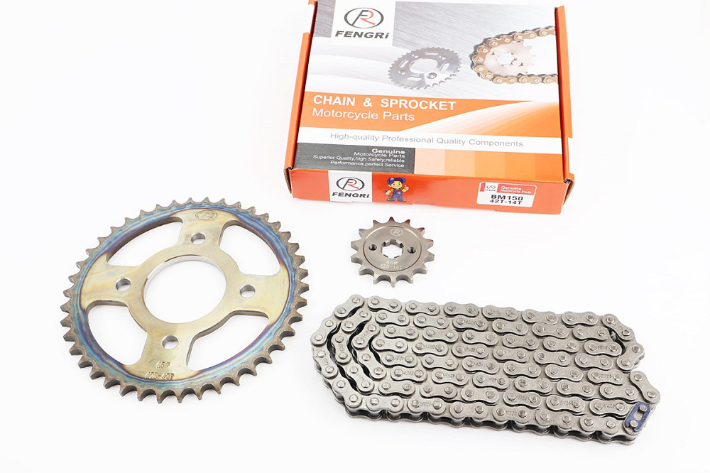 BOXER BM/BMX 150cc Зірки, ланцюг к-кт - 428H-122L+42T+14T "гартована" Бершадь - изображение 1