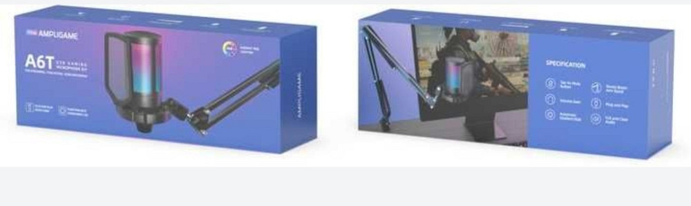 Микрофон FIfine A6T с RGB подсветкой. Киев - изображение 1