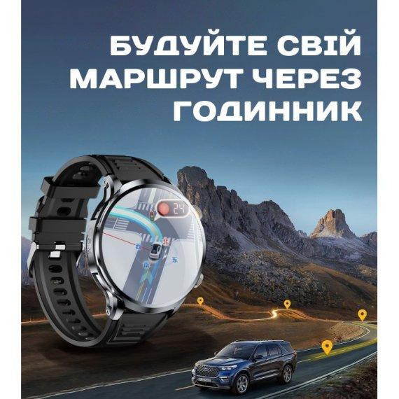 Часы умные наручные Smart Technology с SIM-картой и GPS Черный Киев - изображение 9