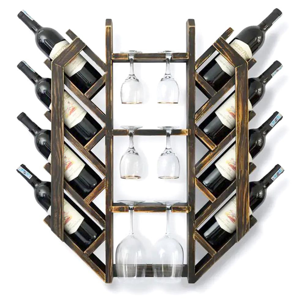 Настенная винная полка 