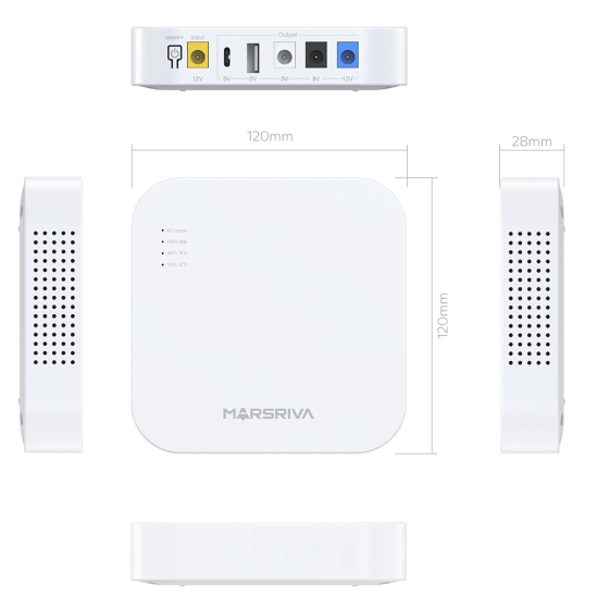 ИБП mini UPS для роутера и модема MARSRIVA KP4 10000 mAh 18W Одесса