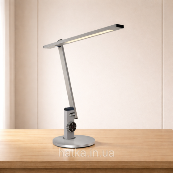 Лампа настольная светодиодная гибкая Sirius BL-1167 серебряная Киев
