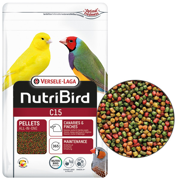 Versele-Laga NutriBird С15 ВЕРСЕЛЕ-ЛАГА НУТРИБЕРД С15 КАНАРЕЙКА ЗЯБЛИК корм для канареек и зябликов Киев - изображение 1