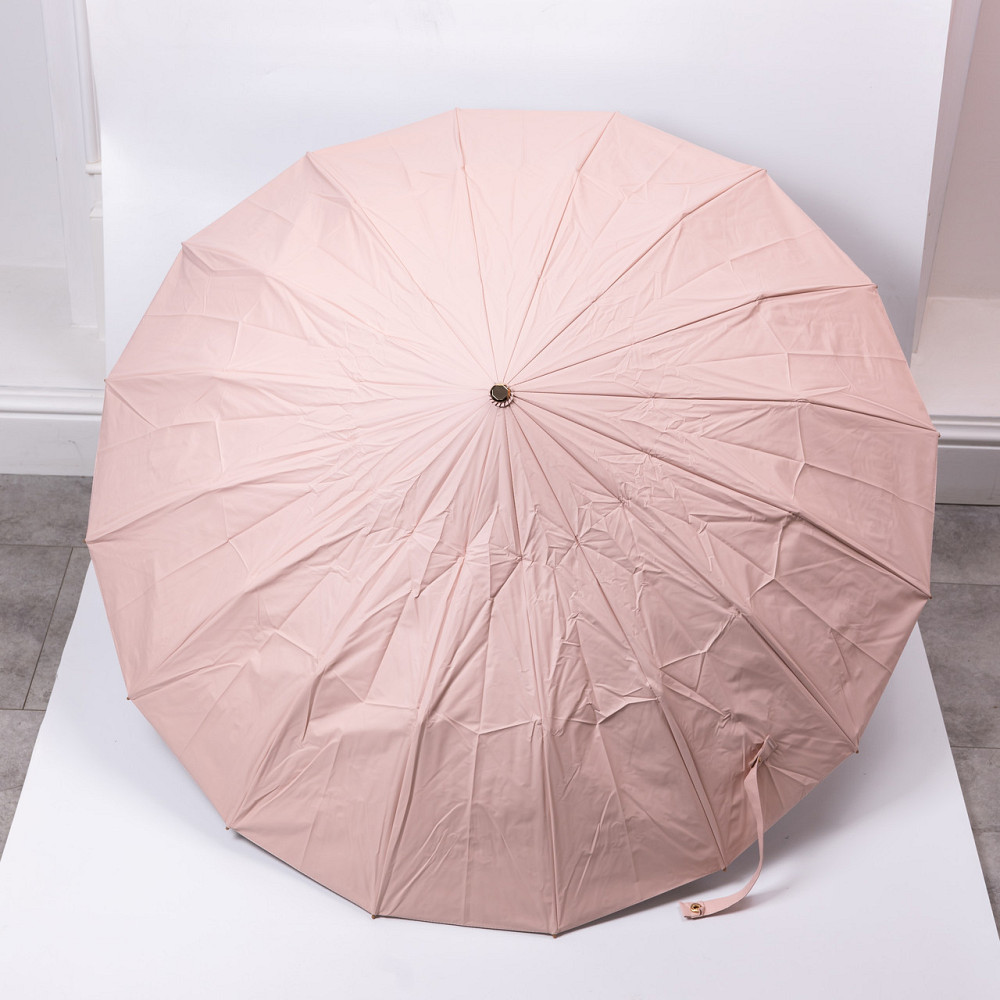 Розовый механический зонт с принтом 99 см Киев - изображение 7