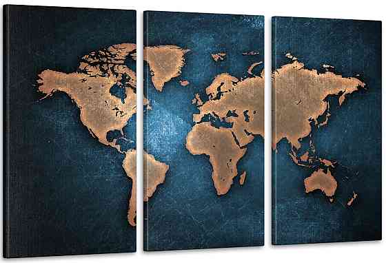 Модульна картина Карта світу Аrt-142_3А Київ