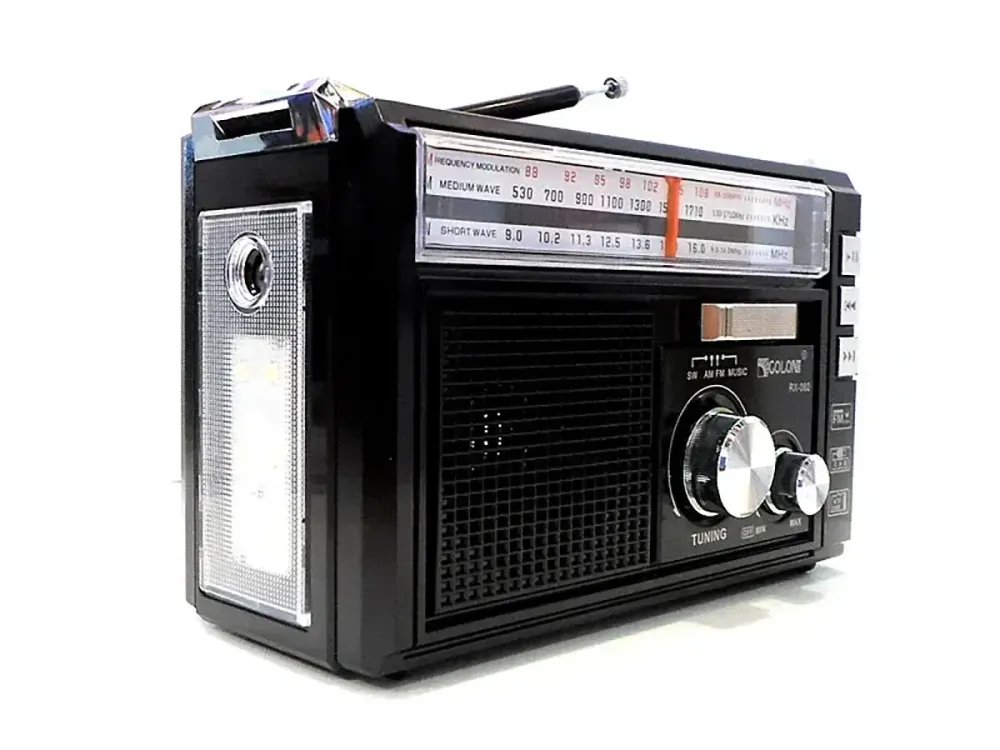 Радіоприймач Golon RX-382 з динаміком, живлення 220V або батарейки UM-1, 3 діапазони хвиль, портативний Одеса - фото 3