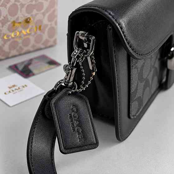 Женская стильная кросбоди Coach Tabby Shoulder light grey Lux Киев