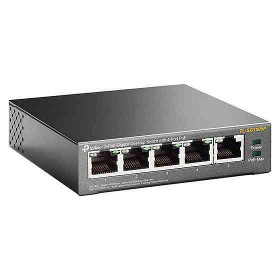 PoE-комутатор TP-Link TL-SG1005P 5-портовий з 4 PoE+ портами некерований Киев