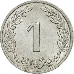 Монета 1 мілім, 1960 Туніс. (В) Полтава - фото 1
