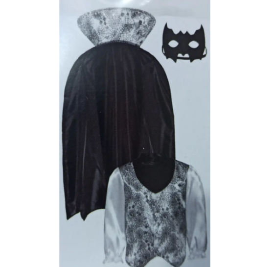 Костюм на Хеловін для хлопчика Вампір чорно-сірий М (7-10 років) Київ