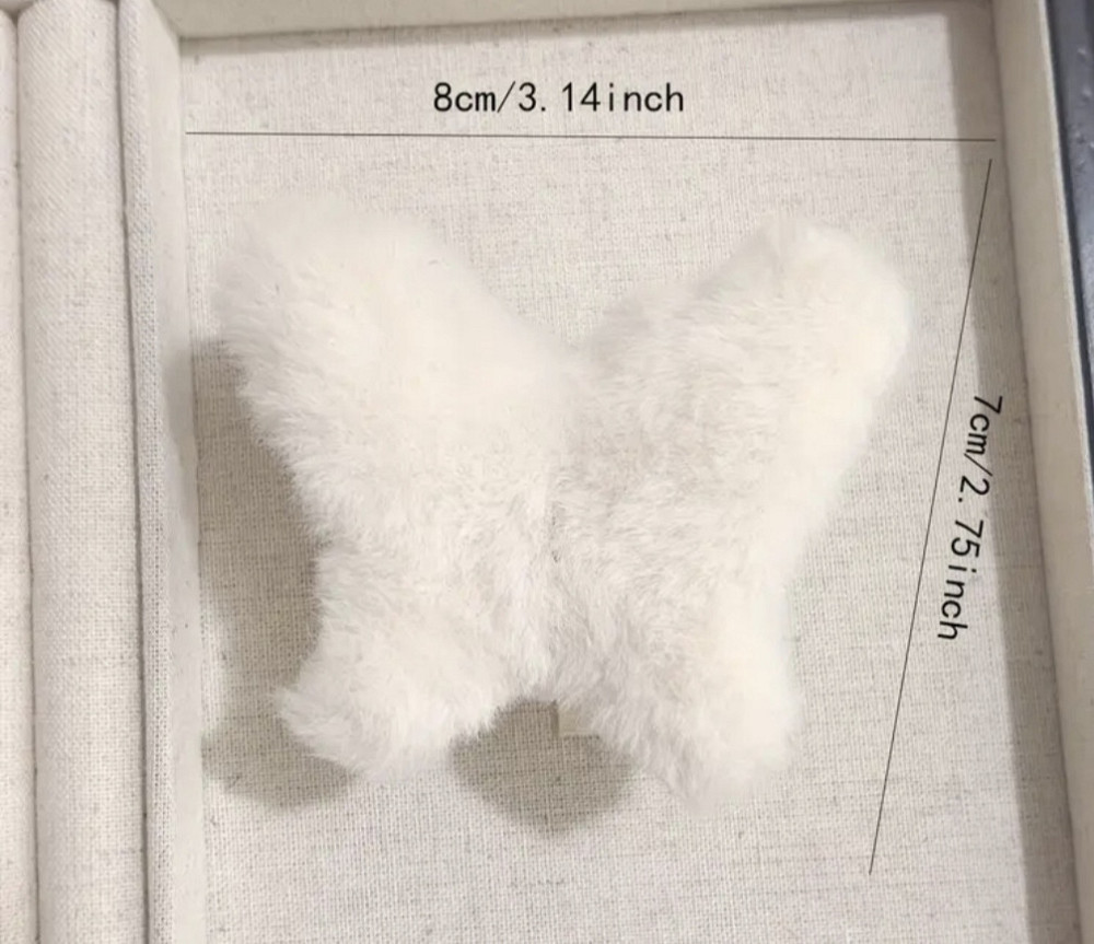 Шпилька крабік із хутра 