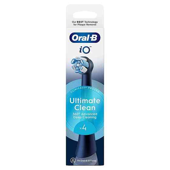 Насадка для зубної електрощітки Braun Oral-B iO RB CBF-4 Ultimate Clean Black (4 шт.) ( 28641 ) Харьков