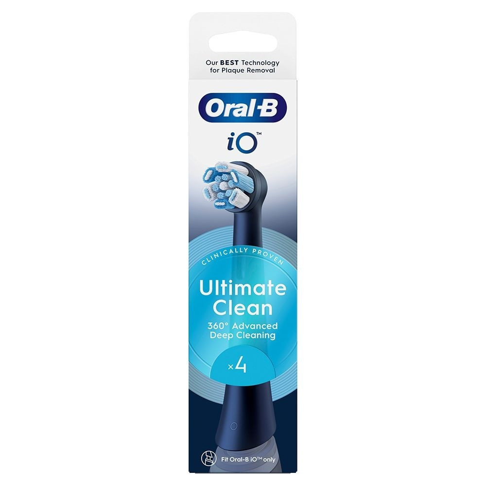 Насадка для зубної електрощітки Braun Oral-B iO RB CBF-4 Ultimate Clean Black (4 шт.) ( 28641 ) Харьков - изображение 2