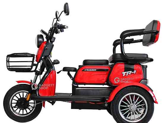 Електричний трицикл Crosser TR1 PRO(1200ВТ 72В 24Ah) - Червоний. Харьков
