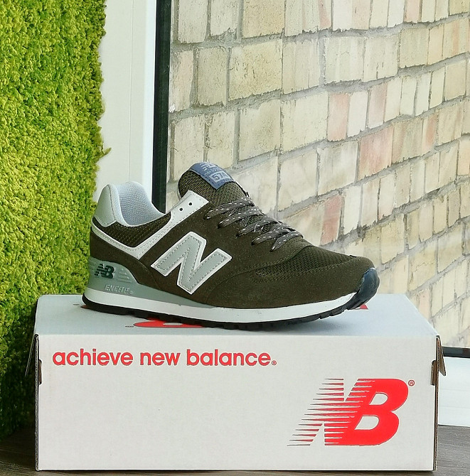 Кроссовки New Balance 574 Хаки Мужские Зелёные Нью Баланс (размеры: 40) - 74-11 Днепр - изображение 9