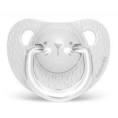 Пустышка Suavinex Hygge анатом.Уютные истории 18+ мес. серая (306578) Винница