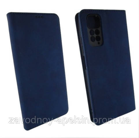Чохол книжка Xiaomi Redmi Note 11 11s Шкіряний (синій) Одеса - фото 1