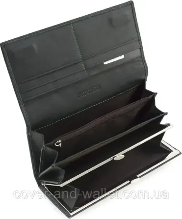 Женский кожаный кошелёк на магнитах красного цвета Marco Coverna MC 1411 Зеленый Киев