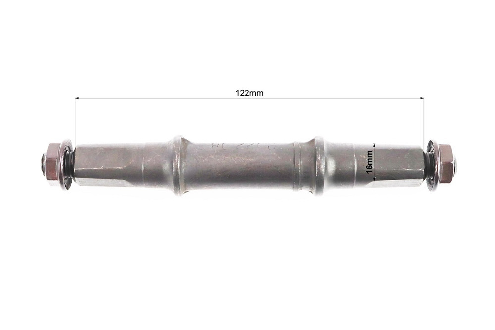 Вал каретки MTB "квадрат" 122мм, під гайку 3PL Київ - фото 2