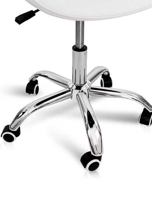 Стілець офісний Марсель, шкірзам білий Киев - изображение 5