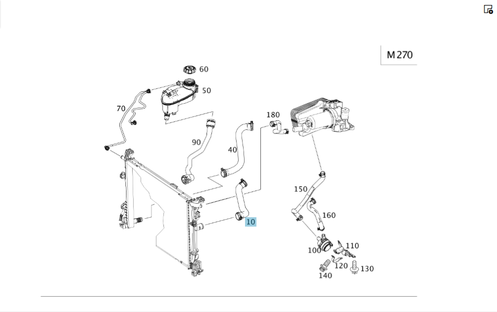 Mercedes-Benz  A2465010182 Патрубок радіатора лівий CLA C117 CLA Shooting Brake X117 GLA X156 A-class W176 B-class W242 B-class W246 Одесса - изображение 3