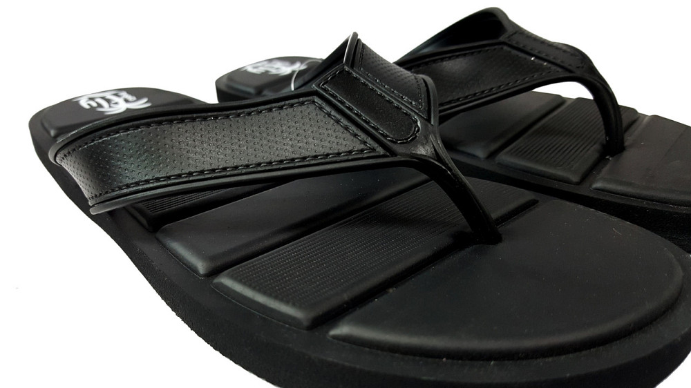 Шлепанцы мужские Fly Performanсe Alpfa Original влагостойкие облегченные черные с салатовым Киев - изображение 3