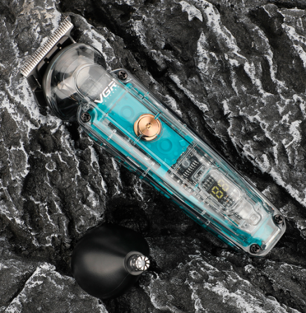 Триммер аккумуляторный VGR V-949 для бороды и носа IPX6 LCD (5 насадок) Киев