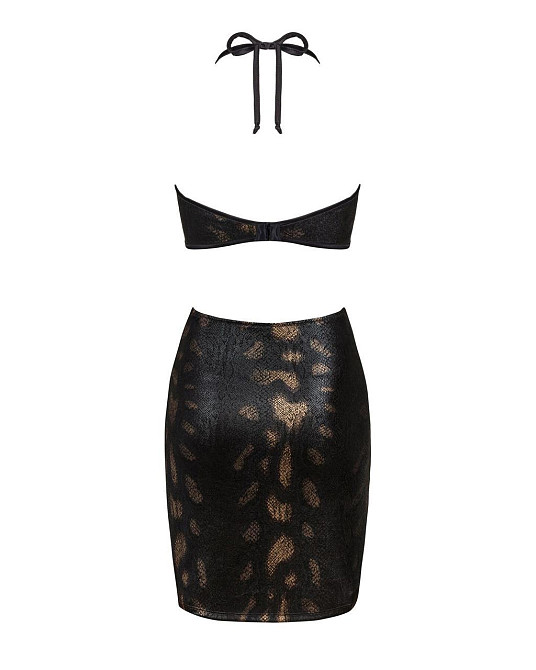 Платье под змеиную кожу Obsessive Vivianty dress XS/S, черное Sex Aura Киев - изображение 6