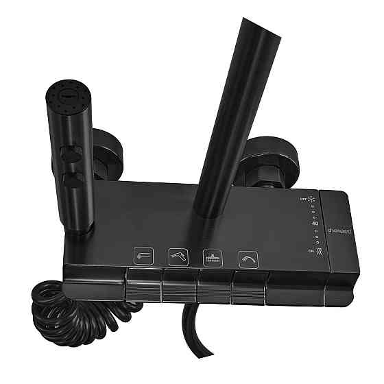 Душевая колонна Champion PBD-009-J BLACK с кнопочным переключателем и смесителем из алюминия, 4 режима Харьков