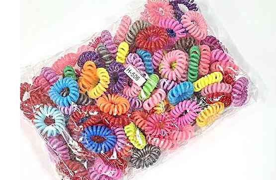 Резинка пружинка разноцветная уп 100 шт Киев